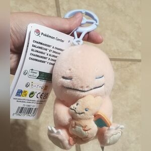 Pokemon Center Little Daydream Charmander & Charizard Keychain Bag Charm Plush